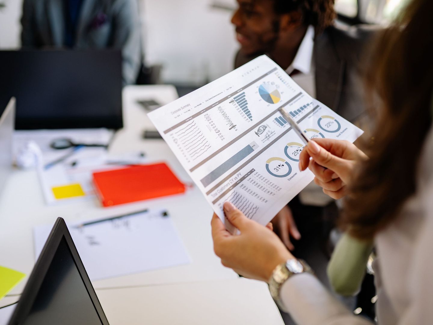Een marketingplan dat samen met compliance wordt doorgenomen